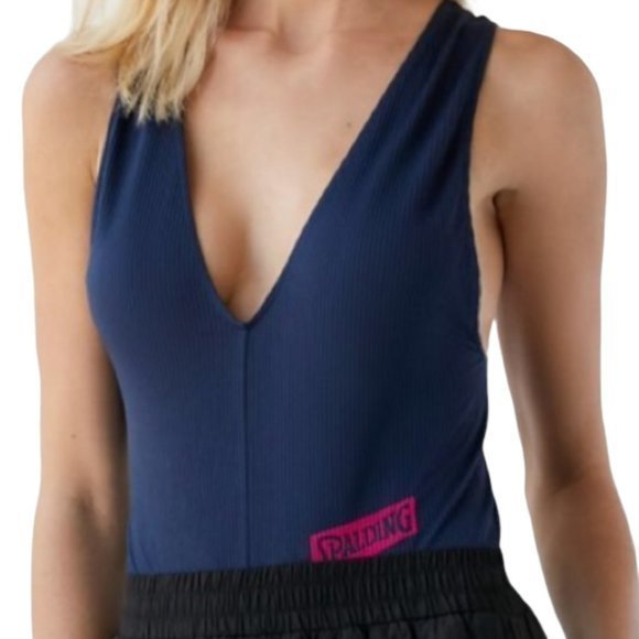 NWT Spalding Seamless‎ Deep V-neck Bodysuit Undershirt - Picture 9 of 13